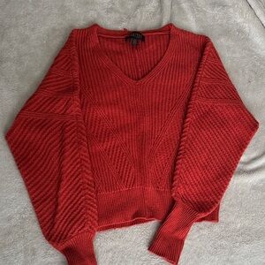 Truth Red V-Neck Sweater